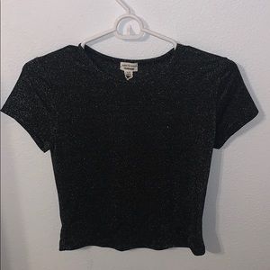 Sparkly Black Short Sleeve Tshirt